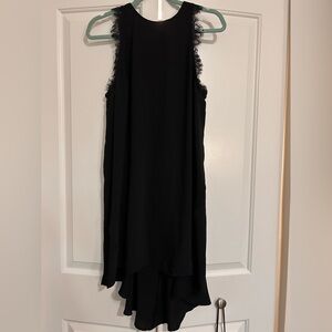 Black flowy dress midi